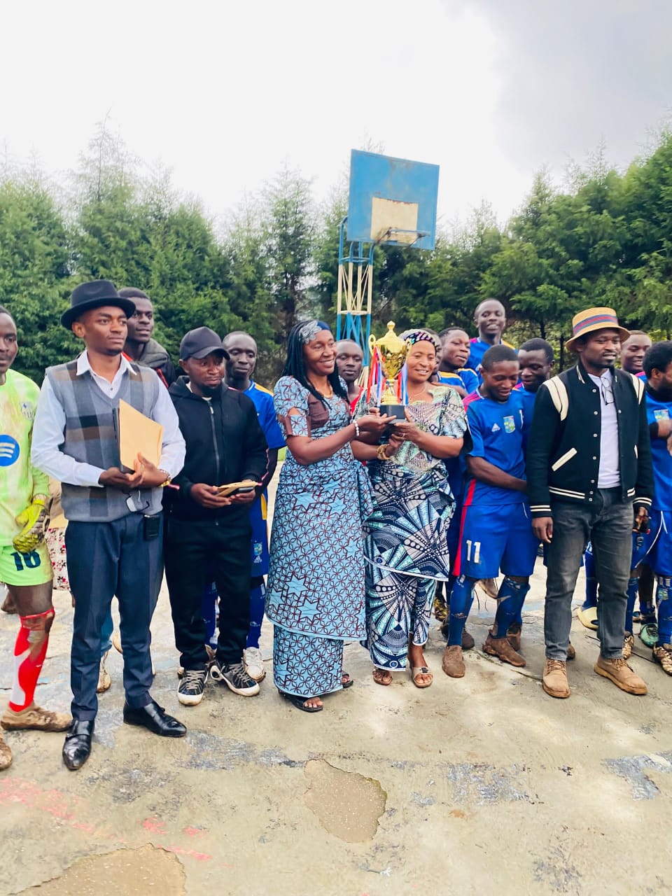 Célébration de la victoire du championnat inter-filières